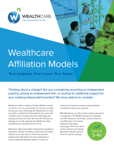 Wealthcare Affiliation Brochure